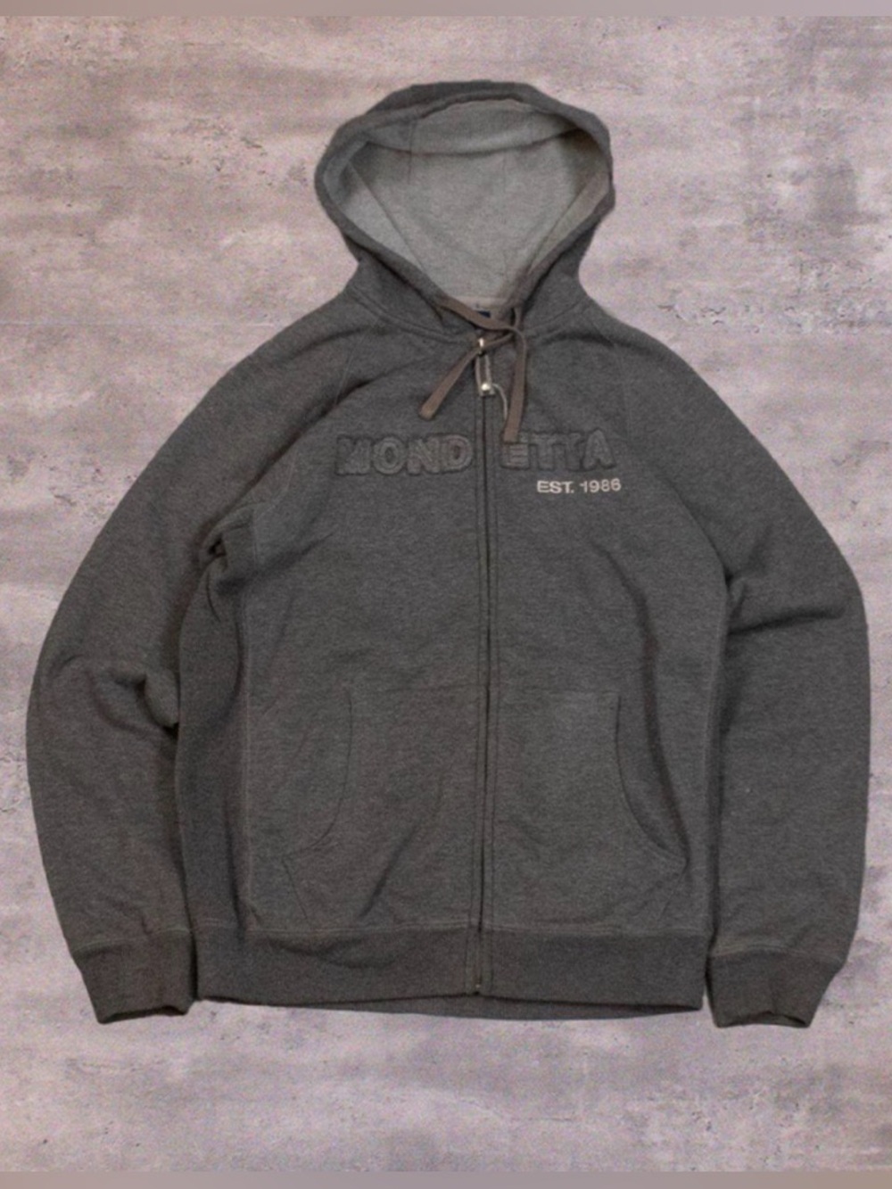 Vintage VTG Y2K's 00's Mottele Sport's Y2K Athleisure Waffle Lined Black Hoodie